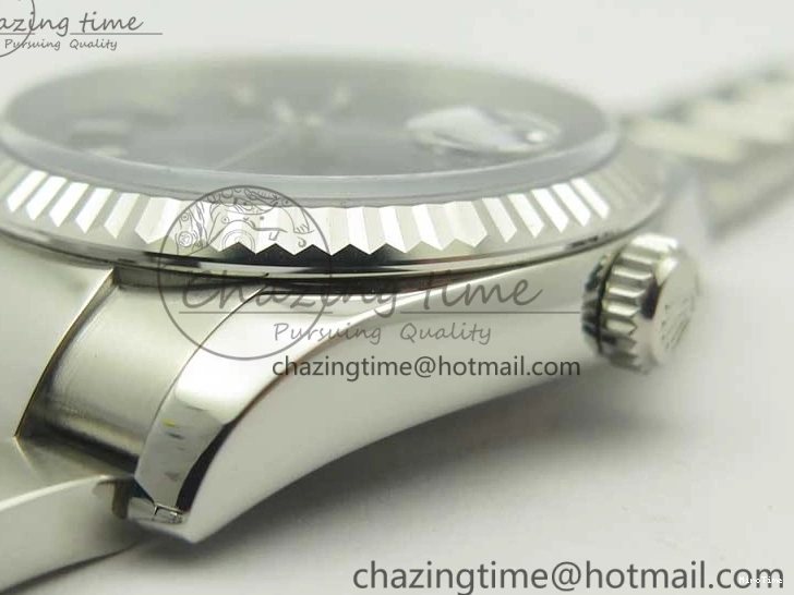 MiroTime 0225 DateJust 36 SS 116234 Fluted Bezel DJF Best Edition Blue Dial Stick Markers on SS Oyster Bracelet A Affordable 3373